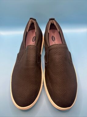 Dr. Scholl's Be Free Men's Slip On Shoes Size 9 M Black Textured Sneaker EUC
